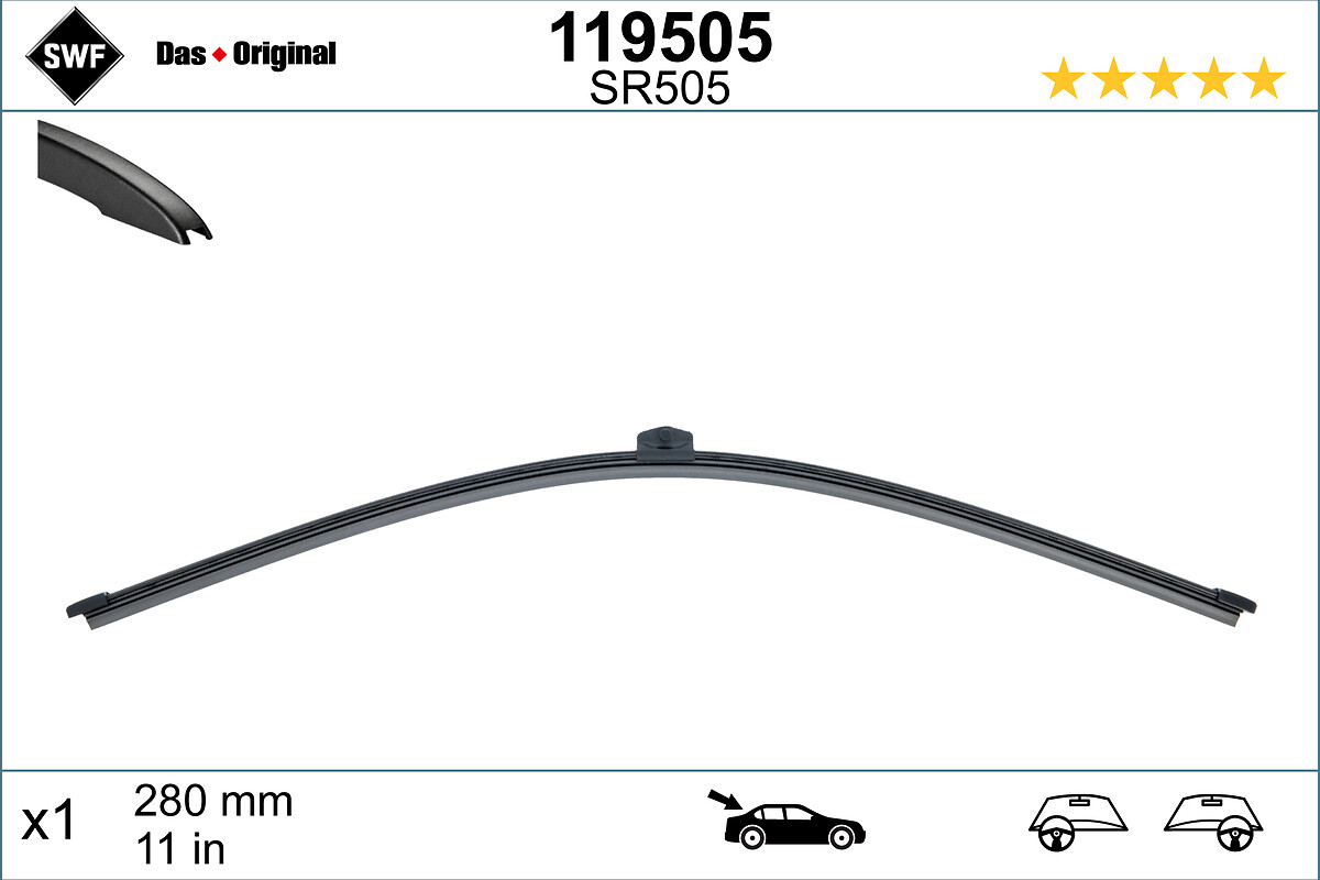 SWF 119505 DAS ORIGINAL REAR Viskerblad